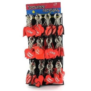 DISPLAY GANTUNGAN KUNCI: HATI (144 pcs)