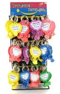 DISPLAY GANTUNGAN KUNCI: BINGKAI FOTO HATI (144 pcs)