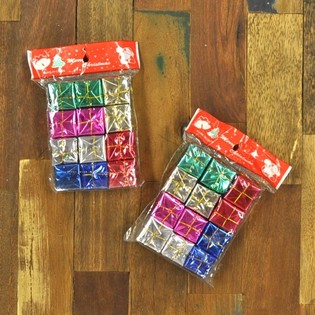 Dekorasi Kado Natal Mini (Isi 12 pcs)