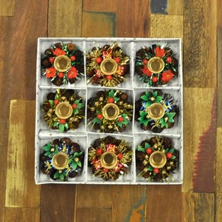 Wadah Lilin Natal (9 pcs)