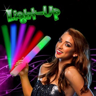 Stick Foam LED - Tongkat Pesta Menyala Warna-Warni (25 pcs)