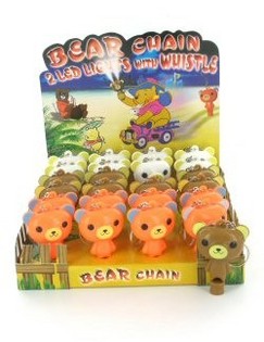 Gantungan Kunci Beruang dengan Peluit (24 pcs)