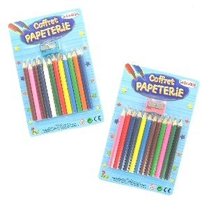 Pensil dengan Rautan dalam Kemasan Kartu (Set 12 Pcs)