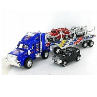 TRUK AMERIKA BESAR DENGAN 3 MOBIL MAINAN