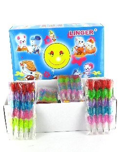 PENSIL PELANGI - MODEL HATI (128 pcs)