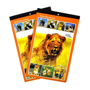 Buku Stiker Hewan Liar (12 pcs) - OBRAL (Stiker kurang lengket!)