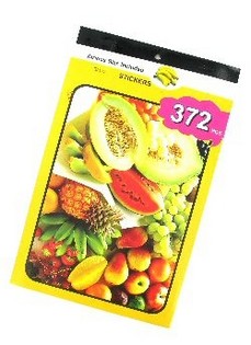 Buku Stiker Model: Buah (12 pcs)