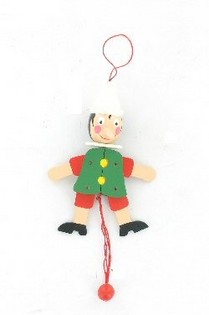Mainan Kayu Boneka Tarik Pinokio (4 pcs.)