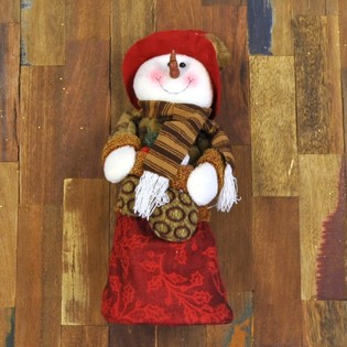Dekorasi Boneka Salju Berdiri Mewah (1 pc)