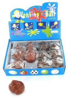 Mainan Kotoran Anjing Lengket dalam Display (12 pcs)