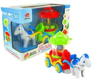 Mainan Kereta Kuda Bump & Go Magic Wagon dengan Lampu & Suara