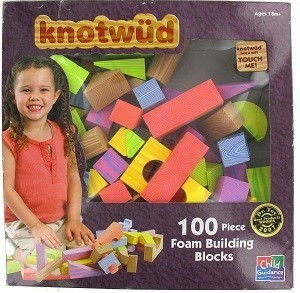 KNOTWUD 100 Balok Susun Busa Foam (Isi 4 Set)