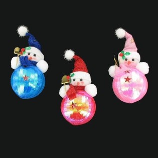BONEKA SALJU DENGAN SEKOP DI ATAS BOLA (6 pcs)