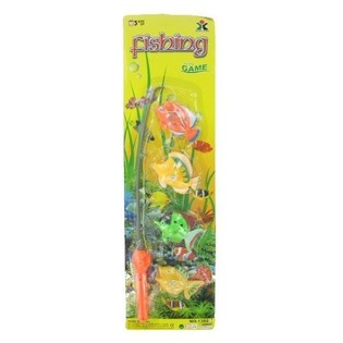 Mainan Pancing Ikan Magnet: Alat Pancing + 4 Ikan (Isi 12 pcs)