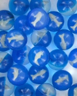 Bola Bekel / Bola Membal Lumba-Lumba - 4cm (24 pcs)