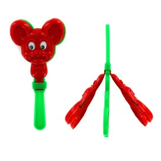 Mainan Tepok Tangan Plastik dengan Mata & Wajah (12 pcs)