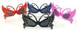 Kacamata Kupu-Kupu Bling Bling (12 pcs)