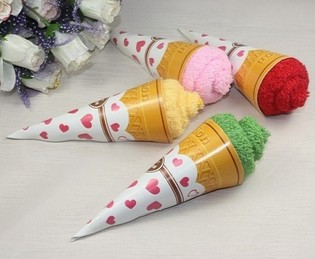 Handuk Berbentuk Es Krim - Kecil (7 pcs)