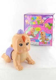 Boneka Bayi Merangkak dengan Suara
