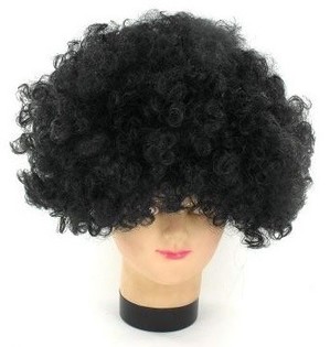Wig Kribo Afro Hitam (5 pcs) - Grosir Perlengkapan Pesta