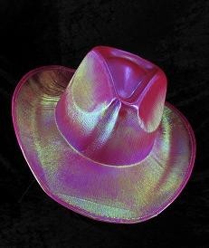 TOPI COWBOY GLITTER - PINK (6 pcs)