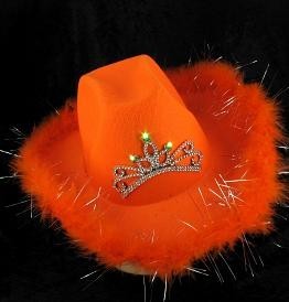 Topi Cowboy Lampu - Oranye (6 pcs.)