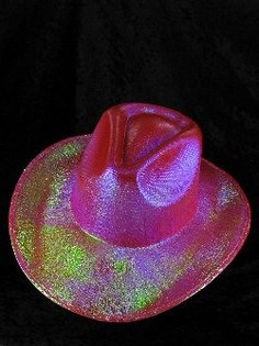 Topi Cowboy Glitter - Merah