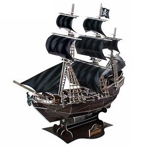 Puzzle 3D - Kapal Bajak Laut Queen Anne's Revenge