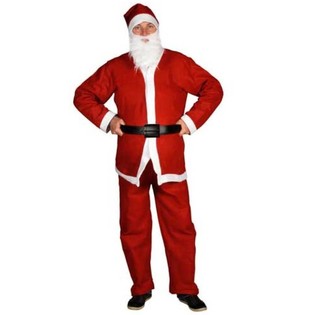 Kostum Santa Claus Pria 5-Piece