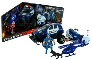 Set Mainan Polisi (2 pcs) | Grosir Mainan
