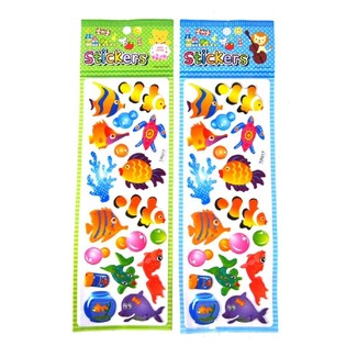 Lembaran Stiker Ikan (50 pcs)