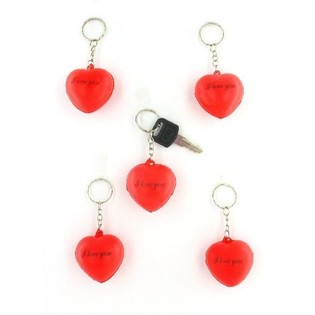 GANTUNGAN KUNCI BENTUK HATI (12 pcs)