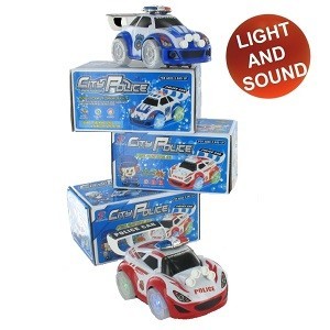 Mobil Polisi Balap Bump & Go (Isi 2 Pcs)