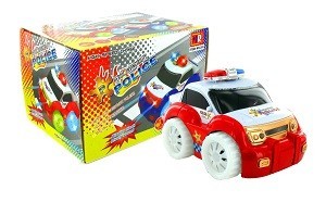 Mainan Mobil Polisi Bump & Go dengan Lampu dan Suara