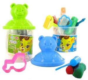 Set Mainan Lilin - Model Beruang (12 pcs)