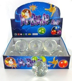 Bola Bekel Glitter - 6 cm (12 pcs)