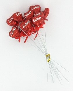 DEKORASI HATI CINTA (12 Pcs)
