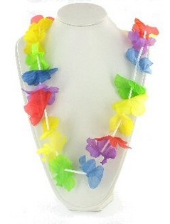 Kalung Bunga Hawaii - Model 2 (12 pcs)