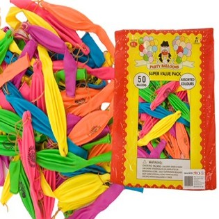 Balon Punch dengan Tali Karet (50 pcs)