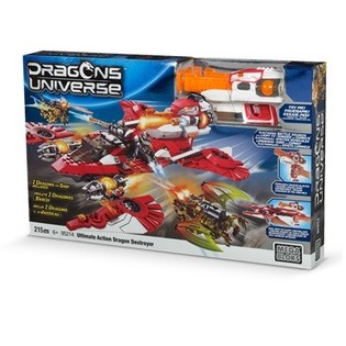 Mega Bloks Ultimate Action Dragon Destroyer Mainan Balok