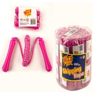 Tali Skip Merah Muda dalam Tabung (47 pcs)