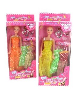 Boneka Fashion My Lovely Girl dengan Gaun & Anting