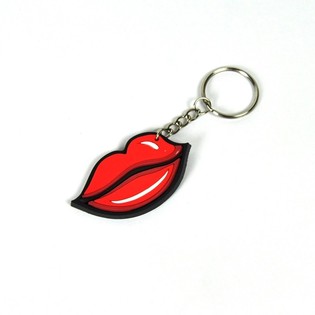 Gantungan Kunci Bibir Merah (12 pcs)