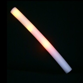Stick Busa LED Satu Warna - Party Baton - Oranye (24 pcs)