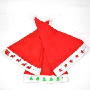 Topi Natal Menyala LED - 3 Model (12 pcs)
