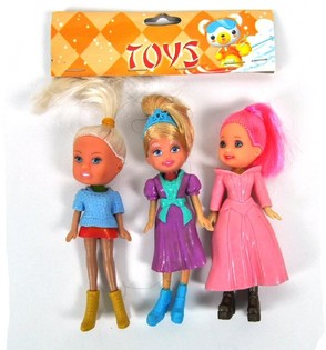 3 Boneka Mini dalam Kantong (Pak isi 10)