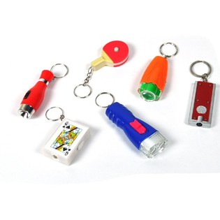 Gantungan Kunci Lampu Senter Campur (48 pcs)