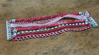 Gelang Ibiza 8 Lapis Merah (1 pcs)