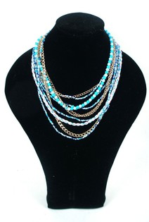 Kalung Ibiza Style Biru (1 pcs)
