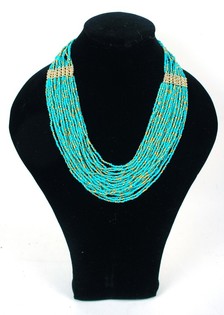 Kalung Pirus Mewah (Gaya Ibiza, 1 pcs)